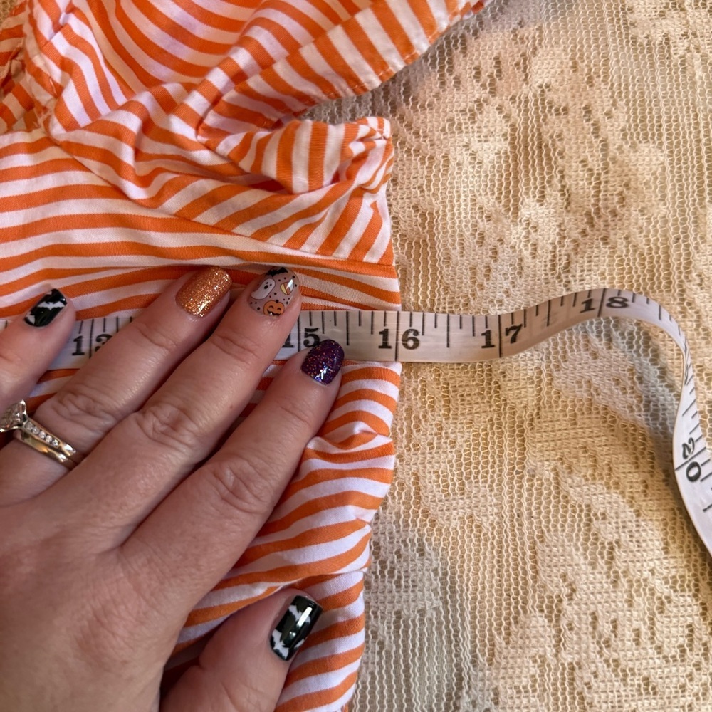 Peter Som X Rent the Runway Angie striped tiered midi tie back dress - Picture 5 of 10